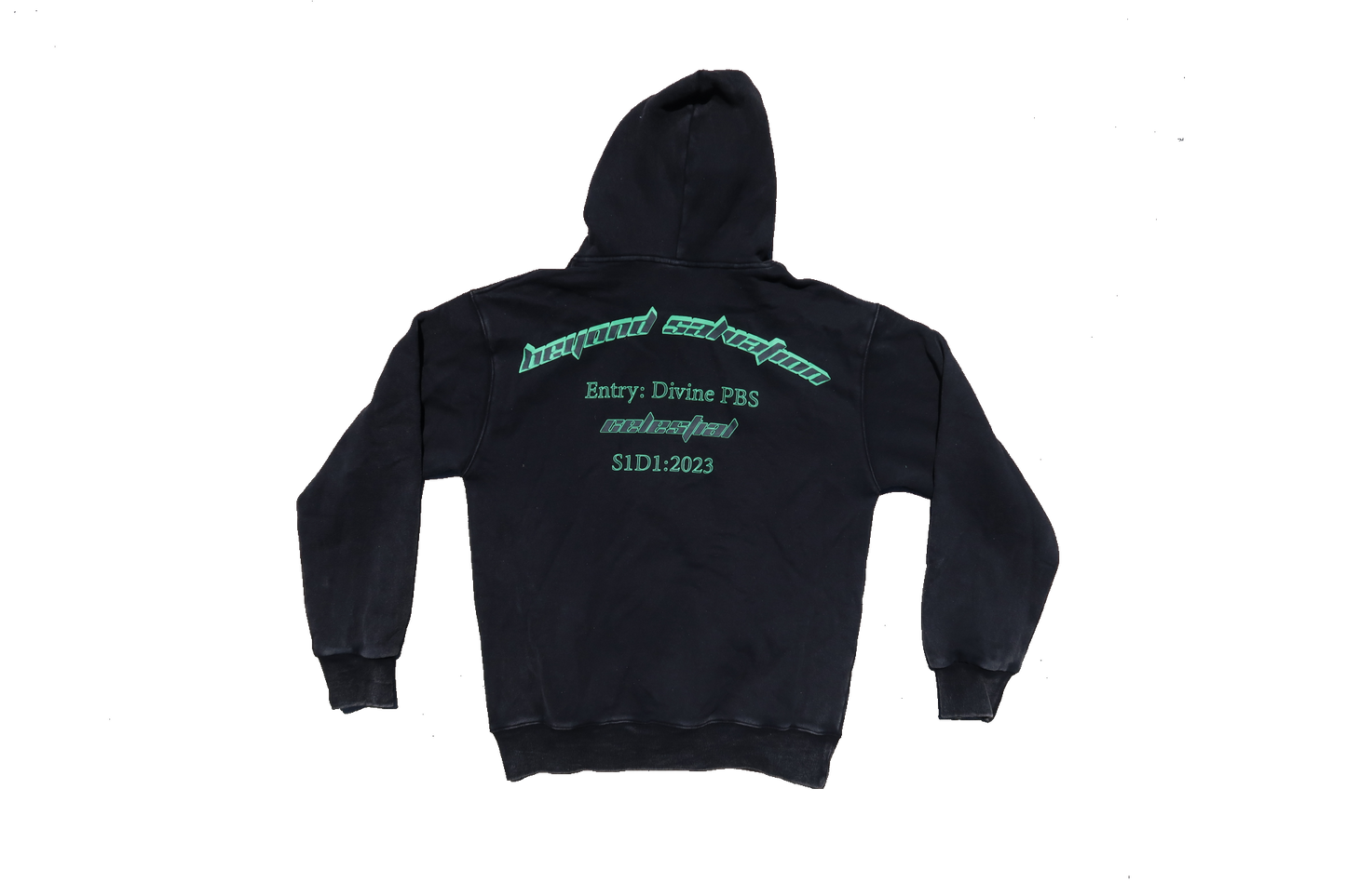 CELESTIAL Acid Wash Green Hoodie